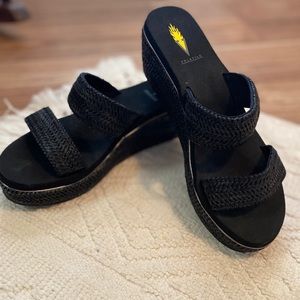 Volatile Black Wedge Slip-on Women's Sandra 9